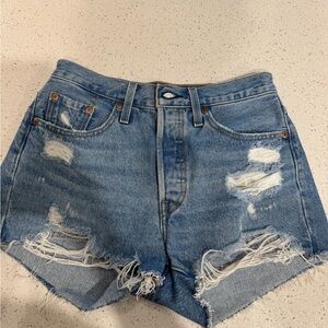 Levi’s 501 high rise shorts